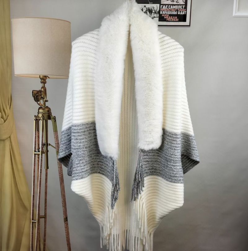 Damenweste Louise – Mit luxuriösem Kunstfellkragen für die Winterzeit | Einheitsgröße