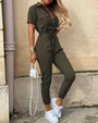 Trendiger Retro-Jumpsuit mit Knopfleiste – Herbstzauber Velia