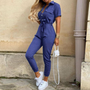 Trendiger Retro-Jumpsuit mit Knopfleiste – Herbstzauber Velia