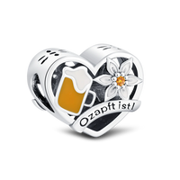 Silberne Armbandanhänger – HerzGlanz Oktoberfest 2025