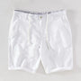 Strandshorts Herren Leinen-Baumwolle Sommerlook mit Knopfverschluss - Sandro