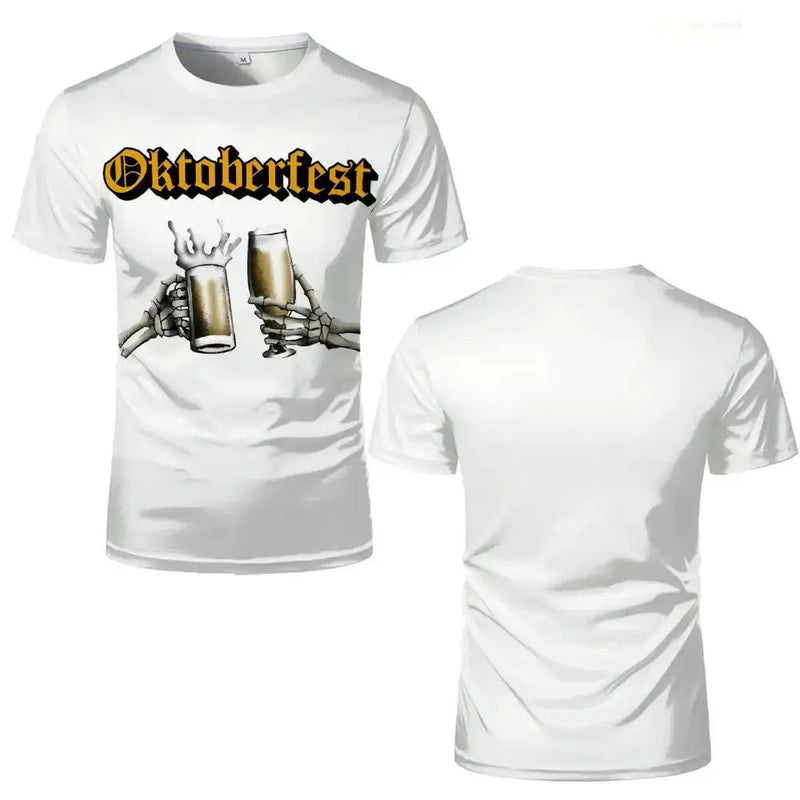 T-Shirt mit Skelett-Motiv – ProstGeist Oktoberfest 2025