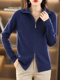 Damenjacke mit Doppelreißverschluss – Celeste