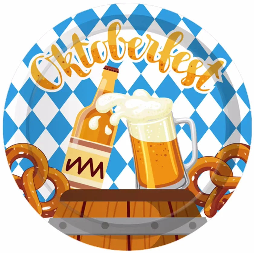 Einweg-Partygeschirr Set im Oktoberfest-Design – WeizenFreude Oktoberfest 2025