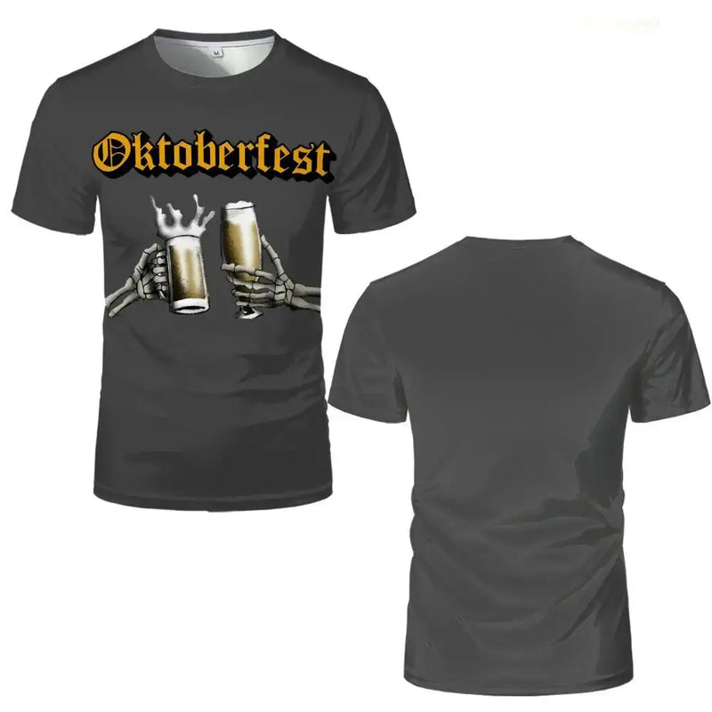 T-Shirt mit Skelett-Motiv – ProstGeist Oktoberfest 2025