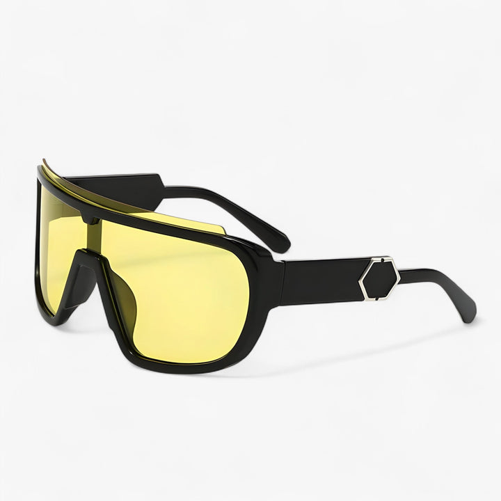 Oversized Monoblock Wraparound Sonnenbrille – Auron
