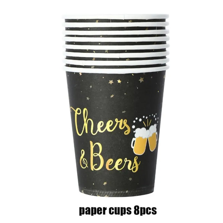 Einweg-Partygeschirr Set „Cheers & Beers“ (für 16 Gäste) – CheersSet Oktoberfest 2025