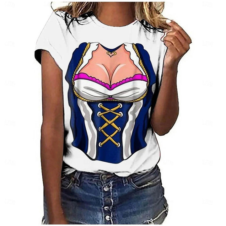 T-Shirt im Dirndl-Look – DirndlShirt Oktoberfest 2025
