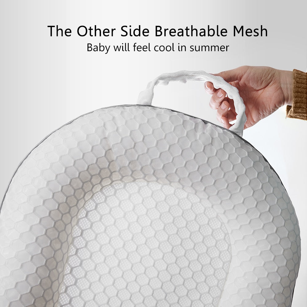 Ergonomisches Babynest mit Rückenstütze und Mesh-Liegefläche – Cosynido