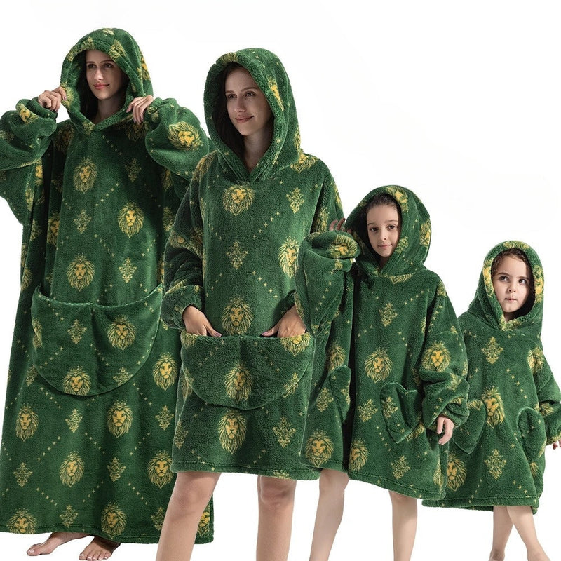 Kürbis Hoodie-Decke für Halloween Gemütlichkeit – SpookySnuggle