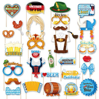 Foto-Requisiten Set im Oktoberfest-Design (30-teilig)- 1+1 Gratis – GaudiSpaß Oktoberfest 2025