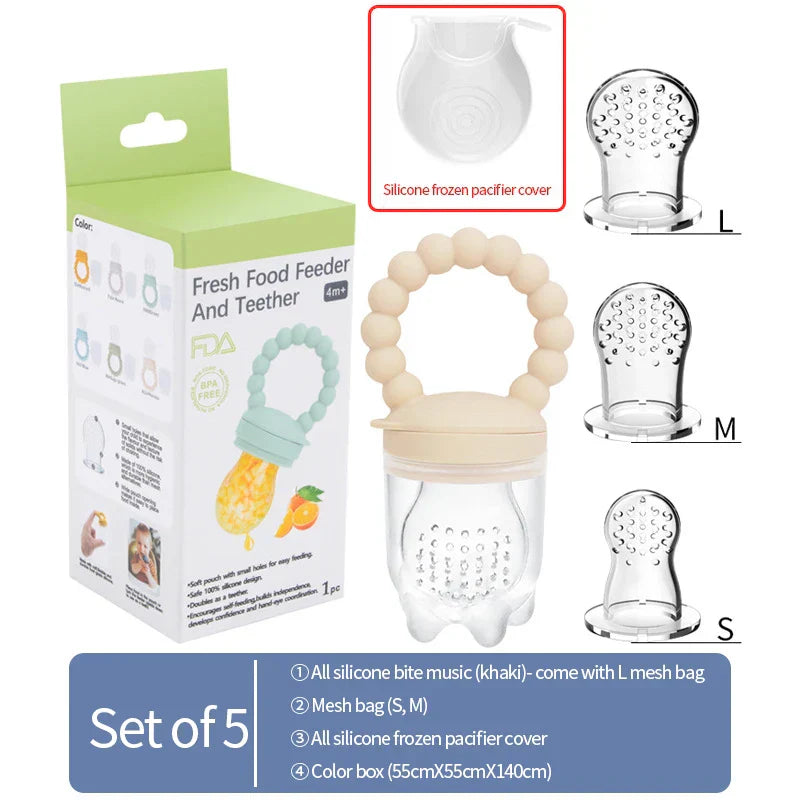 Frucht-Schnuller für Babys – Sicheres Kauen & Selbstständiges Essen lernen (1+1 GRATIS Aktion)