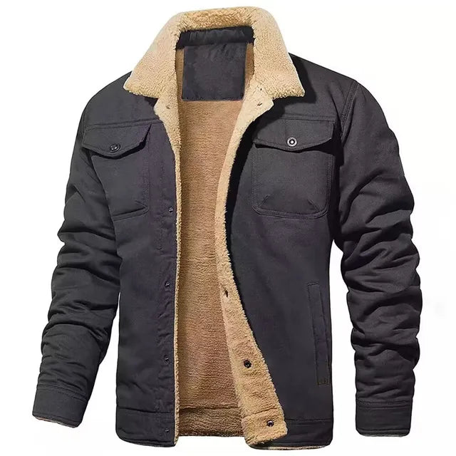 Herren Bomberjacke aus Baumwollfleece – Ewan Winter Edition