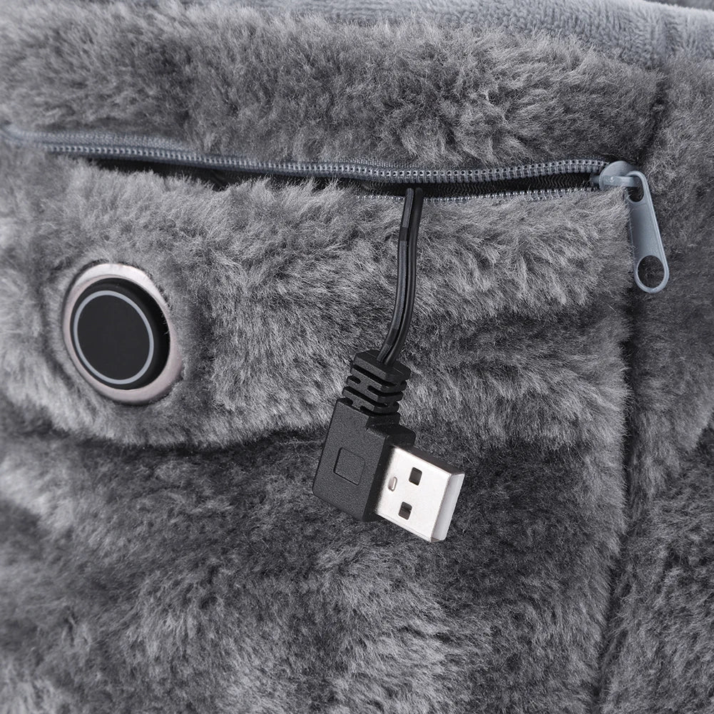 Elektrische USB-Pantoffeln mit Plüschfutter – WarmFeet