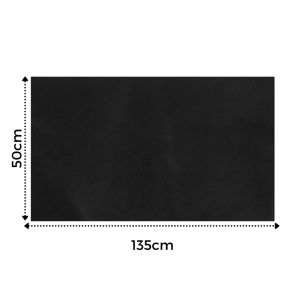 Schwarzer selbstklebender Lederreparatur-Patch, rechteckig, vielseitig einsetzbar.