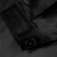 Herbstliche Satin Damenbluse mit tiefem V-Ausschnitt & langen Ärmeln – Daria