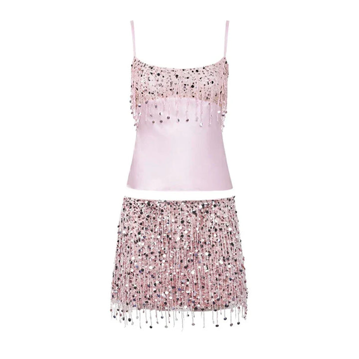 Pailletten-Tassel Bikini Set – Riviera