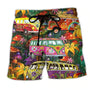 Herren Schwimmshorts mit Graffiti-Print – NovaBay