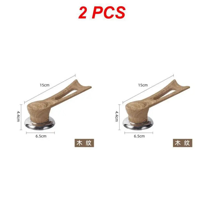 2 Stück Holz-Türgriffe, 15 cm, braun, ergonomisch, modernes Design, langlebig