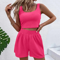 Trendiges Zweiteiliges Sommer-Set Damen mit Shorts & Croptop – Livia