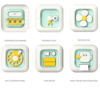 Montessori Lern- und Motorikbrett aus Holz für kreative Frühförderung