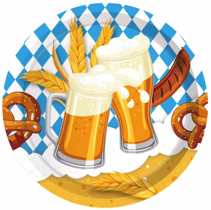 Einweg-Partygeschirr Set im Oktoberfest-Design – WeizenFreude Oktoberfest 2025