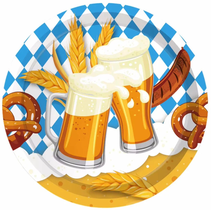 Einweg-Partygeschirr Set im Oktoberfest-Design – WeizenFreude Oktoberfest 2025