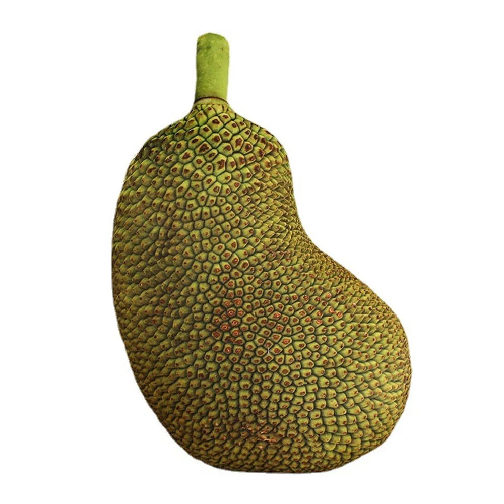 Kissen in Jackfruit-Form, grün, Simulation, Dekoration, weiches Material, realistisch.