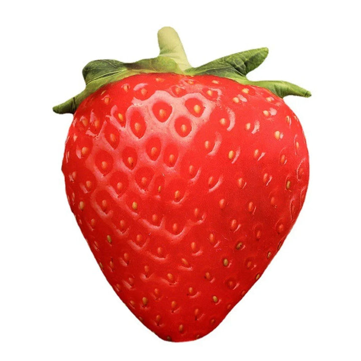 Kissen in Form einer Erdbeere, rot, dekorativ, Simulation Fruchtkissen, weiches Material.