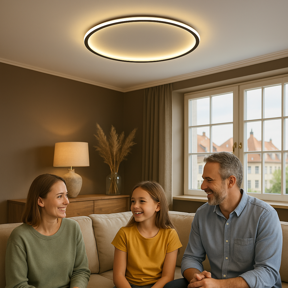 Skandinavische LED Deckenleuchte – Modern, dimmbar & stilvoll für Wohnzimmer, Esszimmer & Flur