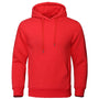 Roter Herren-Hoodie aus Fleece, warm, modisch, Streetwear, lässig, atmungsaktiv.