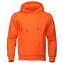 Orange Herren-Hoodie, Fleece, warm, Streetwear, lässig, atmungsaktiv, Kapuzenpullover.