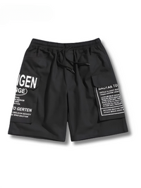Sommer Shorts Herren mit Letter-Print Streetstyle Look - Milan