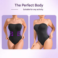 Nahtloser trägerloser Shaping-Body mit Slip – Élise