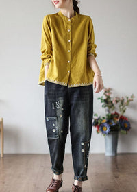 Damen Gesticktes Herbsttop – Yara