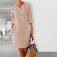 Herbstliches Kleid mit warmen Farben – Nika