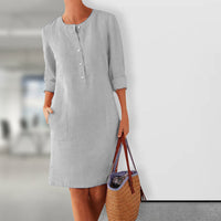 Herbstliches Kleid mit warmen Farben – Nika