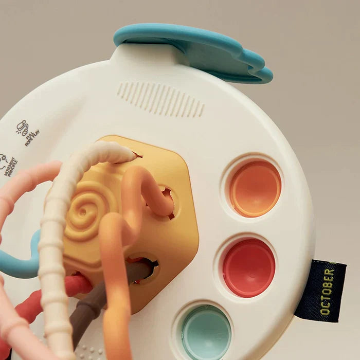 Silikon-Ziehtier Schwan, bunt, Babyspielzeug, Montessori, motorische Fähigkeiten, BPA-frei