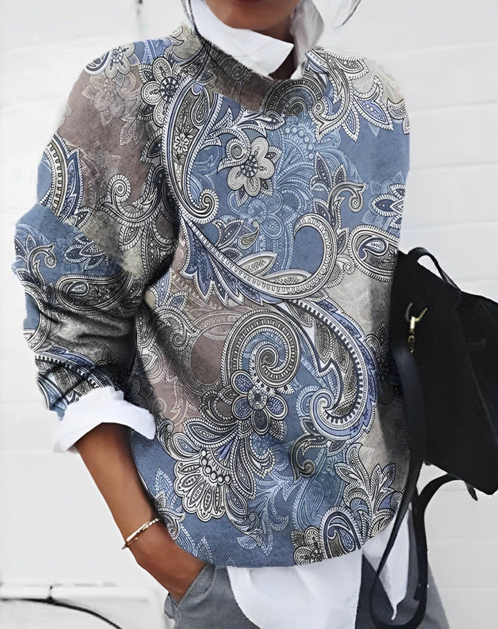 Gemustertes Damen Oberteil – Alenya Herbstzauber