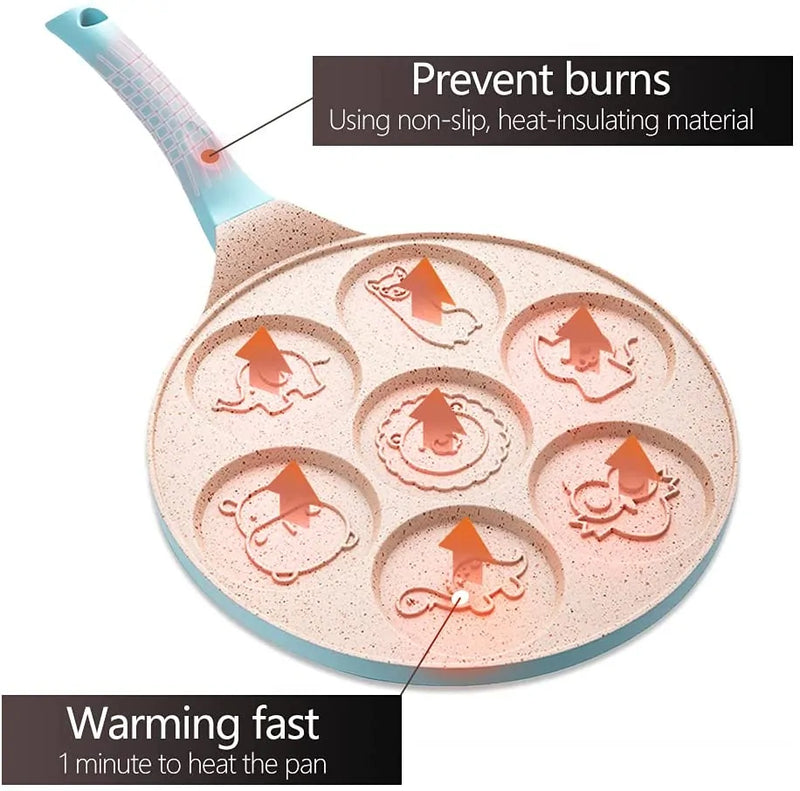 Tiermotiv-Pfanne für Kinderpfannkuchen mit Antihaftbeschichtung – 26 cm