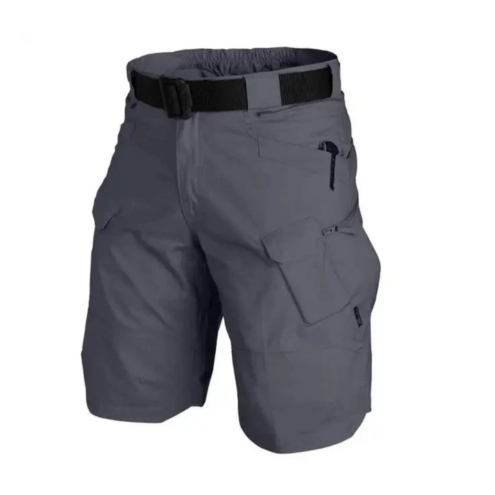 Herren Outdoor Shorts mit 6 Reißverschlusstaschen - FlexTrek Cargo Shorts