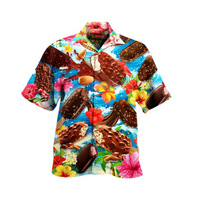 Sommerliches Herrenhemd mit Eisdruck – Luca