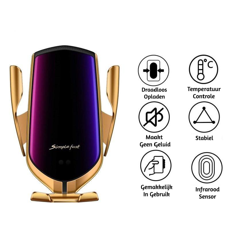 Automatische Telefonhalter mit kabellosem Ladegerät – GripCharge