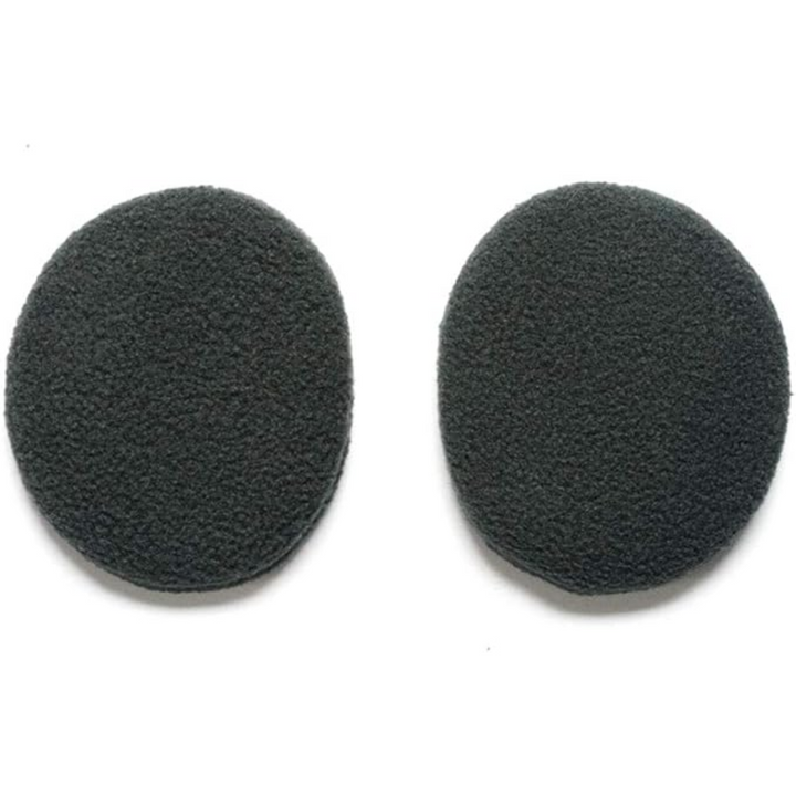 Schwarze Schaumstoff-Ohrpolster, rund, Ersatz für Kopfhörer, weiches Material, 2 Stück.