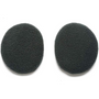 Schwarze Schaumstoff-Ohrpolster, rund, Ersatz für Kopfhörer, weiches Material, 2 Stück.