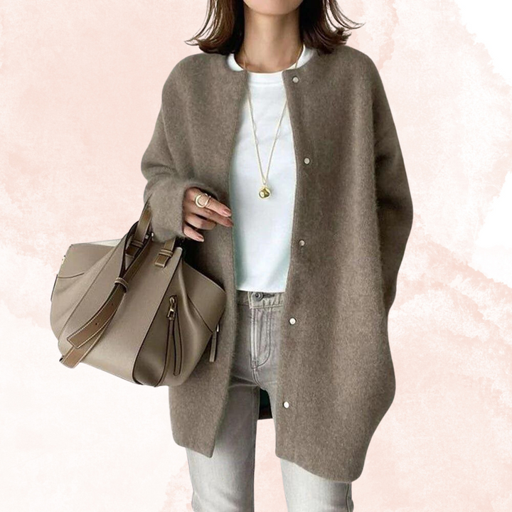 Leichte Khaki Herbstjacke mit zeitlosem Flair – Noa