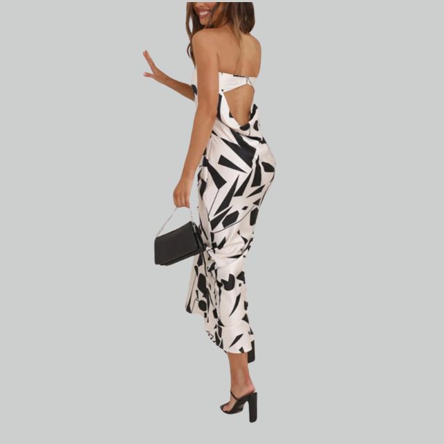 Trägerloses Maxikleid mit Lässiger Passform – Jade