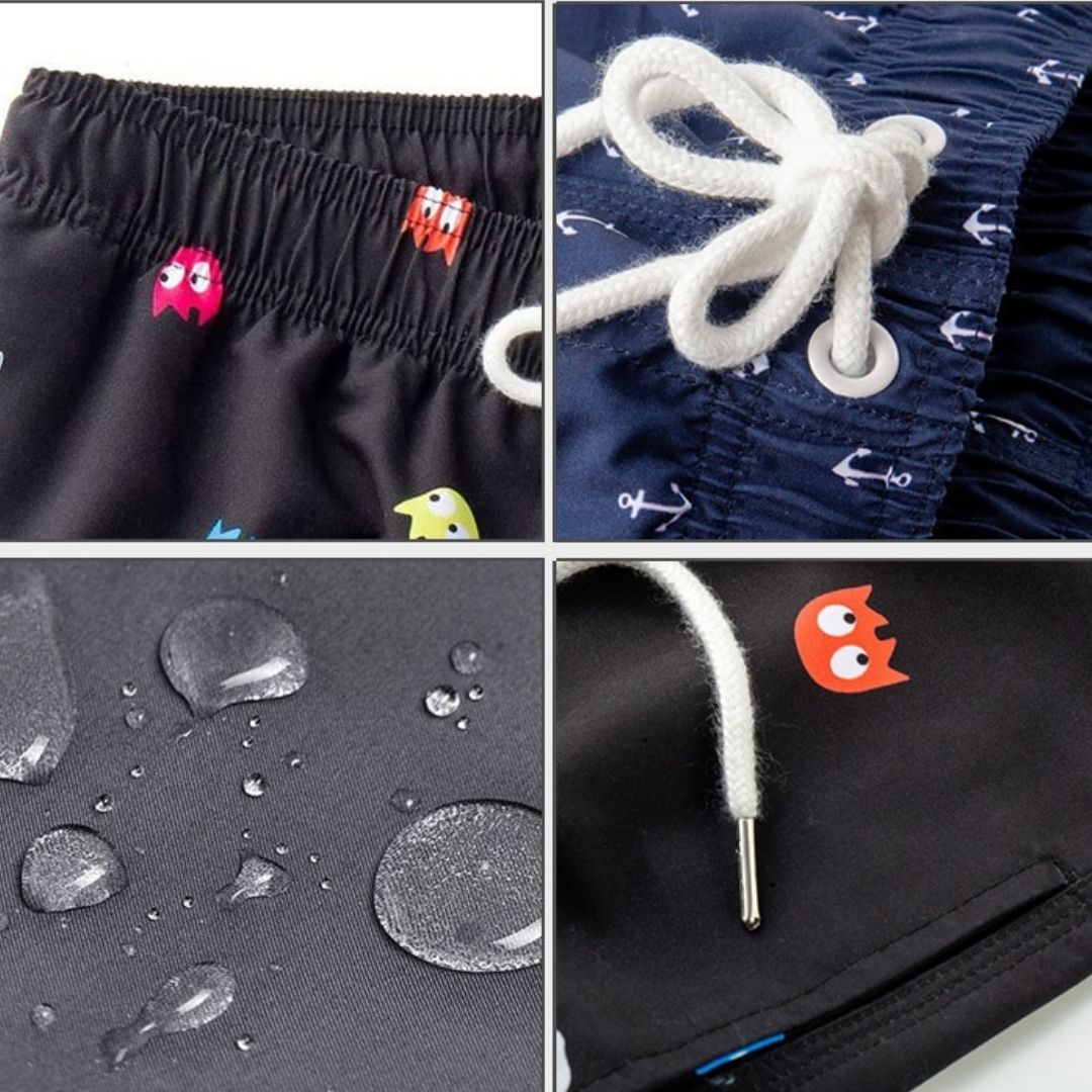 Trendige & Schnell trocknende Herren Badeshorts mit Taschen – Matteo