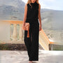 Ärmelloser Damen Jumpsuit mit Geradem Schnitt – Noemi