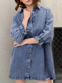 Denim Kleid mit langen Ärmeln – Herbstzauber Noor